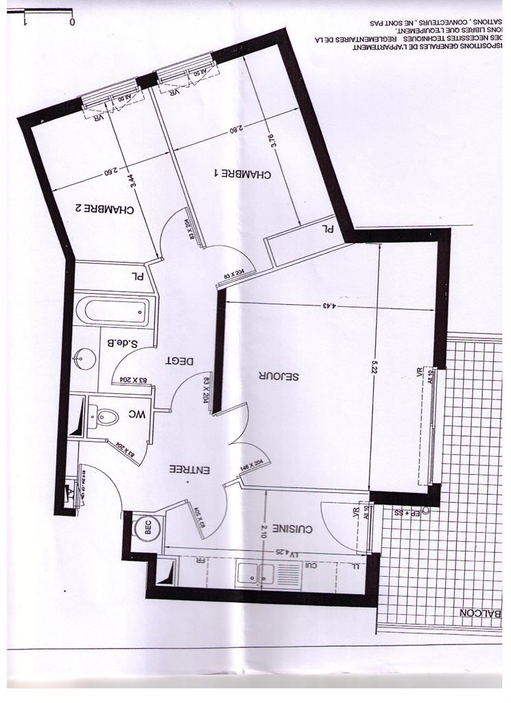 appartement 3 pièces en location sur COLOMBES (92700)